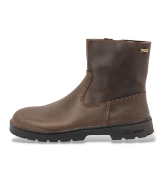Botins de Pele N5269 Nomada verde-acastanhado