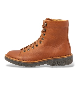 Bottines en cuir N5572 Volcano marron clair