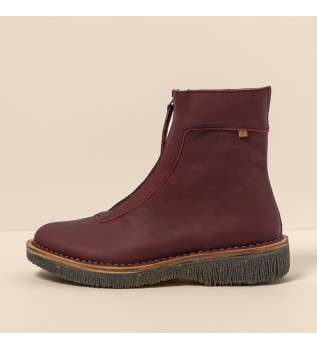 Bottines en cuir N5581 Volcano maroon