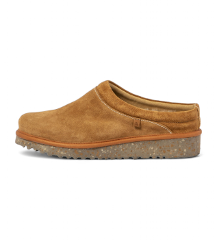 Zoccoli in pelle N5636 marrone