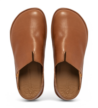 Chaussures en cuir marron N5673