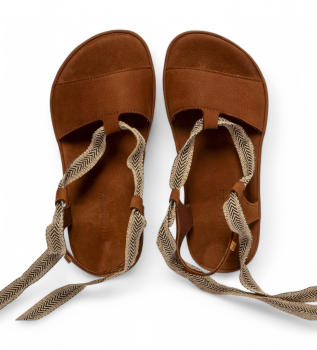 Sand�lias de couro N5685 Satya castanho