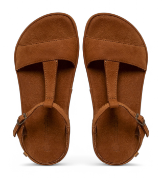 Sandaler i l�der N5686 Satya brun
