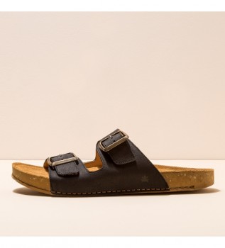 L�dersandaler N5794 Balance svart