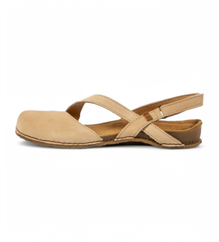 Sandalias de piel N5813 Panglao beige