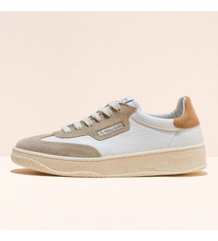 Zapatillas de piel N5841 Multi Material blanco