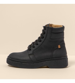 Stivaletto in pelle N5900 Wax Nappa Nero/Arpea