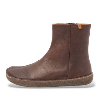 Botins de Pele N6063 Tami castanho