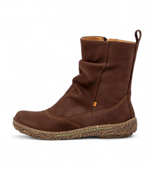 Bottines en cuir marron agrables