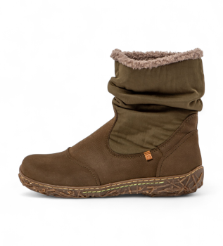 Botins em pele N758A Verde floresta agradvel