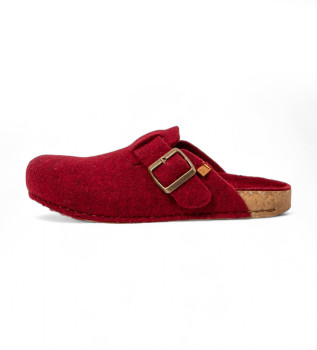 Sabots Na70 Laine Tibet rouge