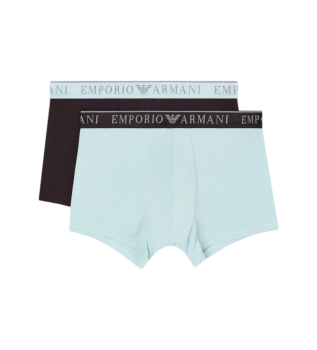 Set om 2 Endurance-boxershorts svart, gr�n