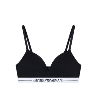 Reggiseno a triangolo imbottito nero