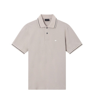 Polo en coton beige