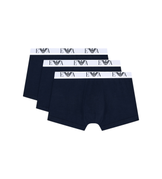 Set 3 Logo EA Boxer Briefs navy