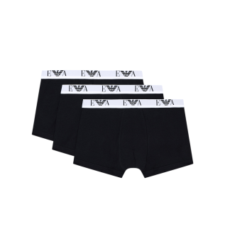 Set 3 Logo EA Black Boxers