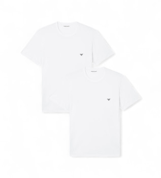 Lot de deux T-shirts blancs tricots