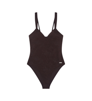 Brown Monstera swimming costume