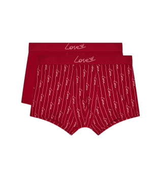 S�t 2 Boxershorts Cut red