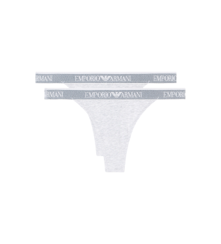 Set di 2 infradito grigi con logo iconico