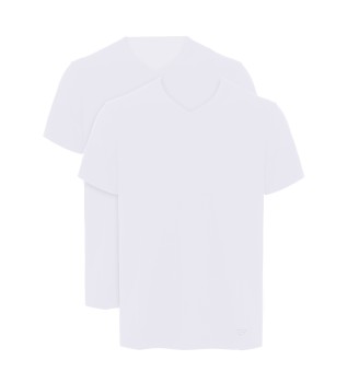 Set di 2 magliette bianche