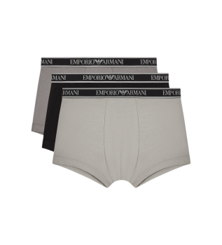 Set of 3 boxer shorts Use black, grey