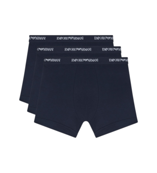 Set di 3 boxer da giorno, blu navy