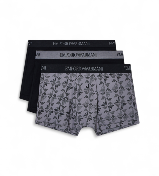 Set om 3 svarta boxershorts