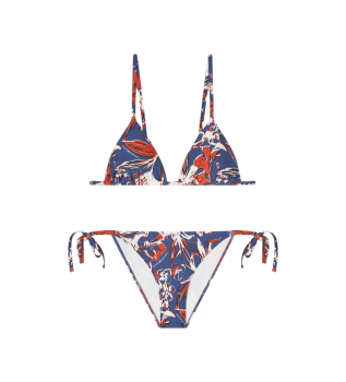 Navy Logomania Bikini