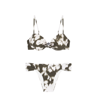 Bikini Shiny Lycra zielone