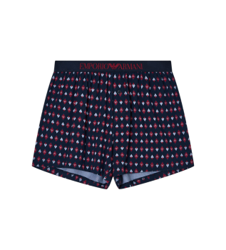 Bokserske hlače z mešanim mornarskim potiskom