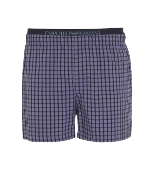 Modre žakardne pletene boksarice