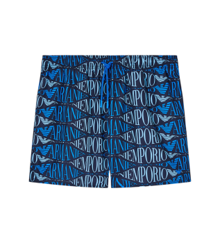 Maillot de bain imprim� bleu