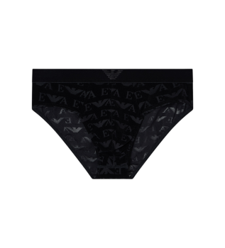 Slip Jaquard Velours noir