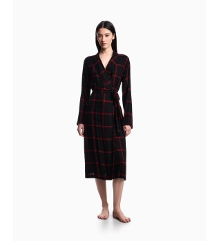 Bata Roupa de noite Vestido de noite preto