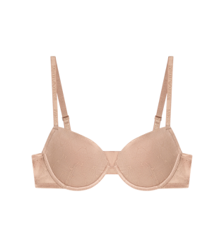 Modrček Monogram Mesh Bra beige