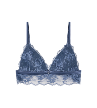 Reggiseno a triangolo imbottito blu