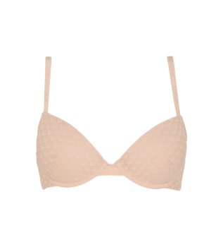 Reggiseno push-up con coppe rimovibili color carne