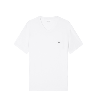 Maglia bianca a maniche corte da casa