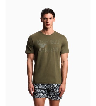 Green cotton T-shirt