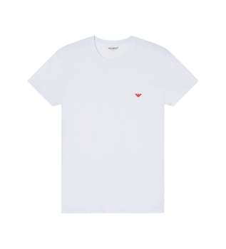 Glimmend Logobanda T-shirt wit