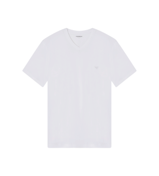 T-shirt v-ringad vit