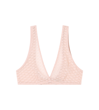 Reggiseno bralette rosa non imbottito