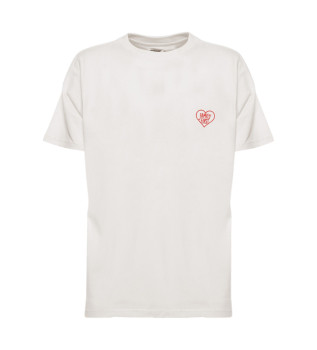 Hart T-shirt wit