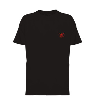 Heart T-shirt svart