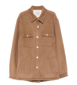 Brown Oversize Plain Jacket