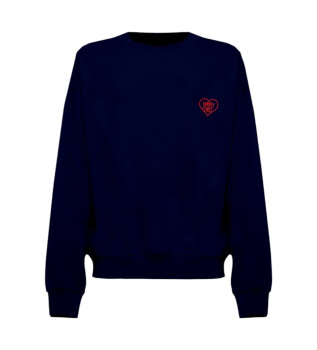 Sweatshirt Heart navy