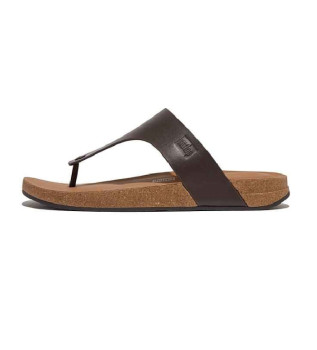 iQushion brune sandaler i læder