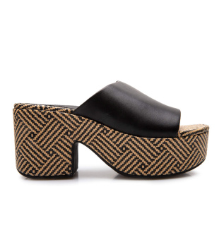 Sandali Graphic Weave black
