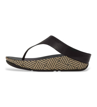 Usnjene sandale Lulu Lux Graphic black